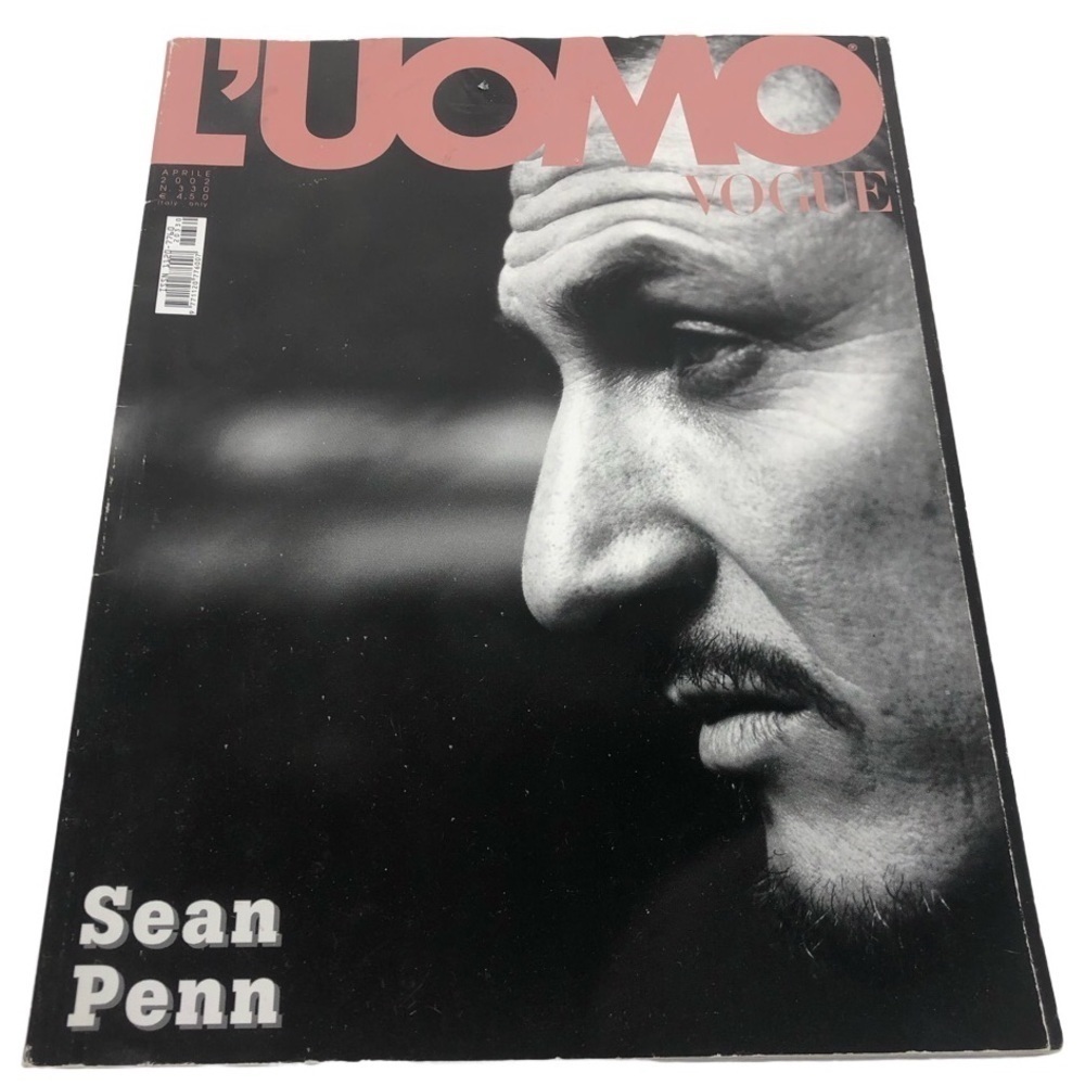 VINTAGE L'UOMO VOGUE ITALY APRIL 2002 EDITION SEAN PENN BRANDON BOYD INCUBUS